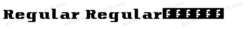 Regular Regular字体转换